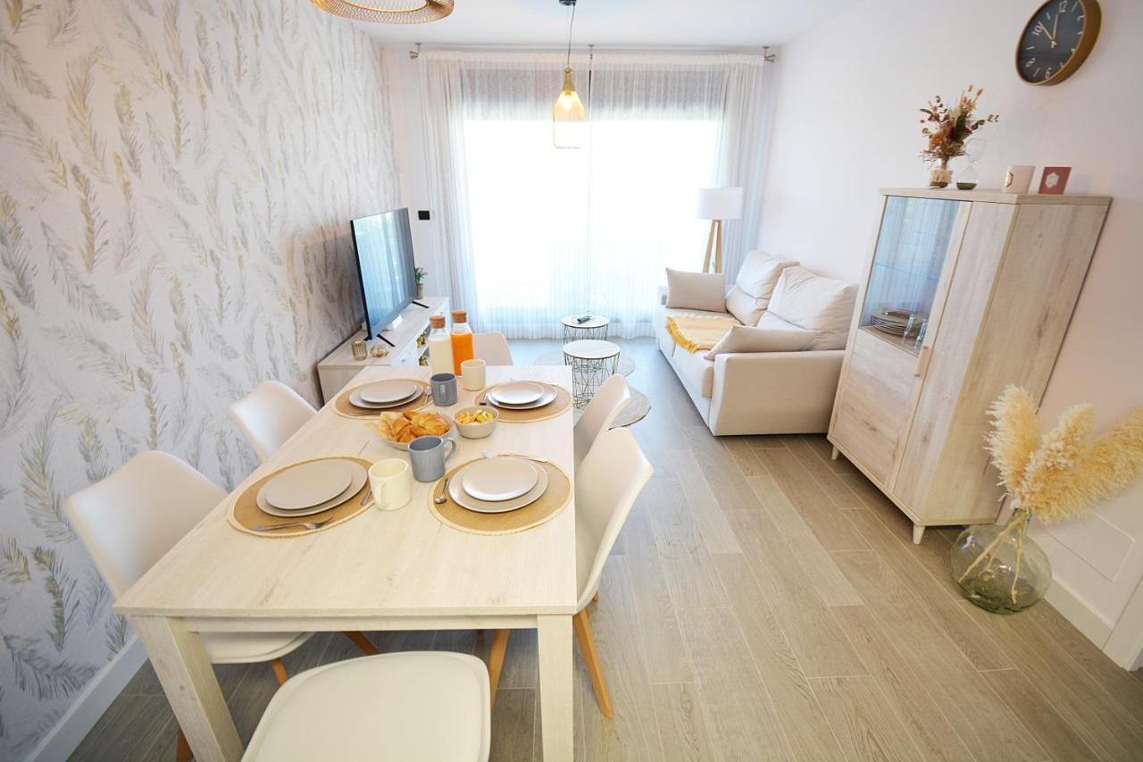 Impresionante apartamento con piscina en Sanxenxo Esterno foto