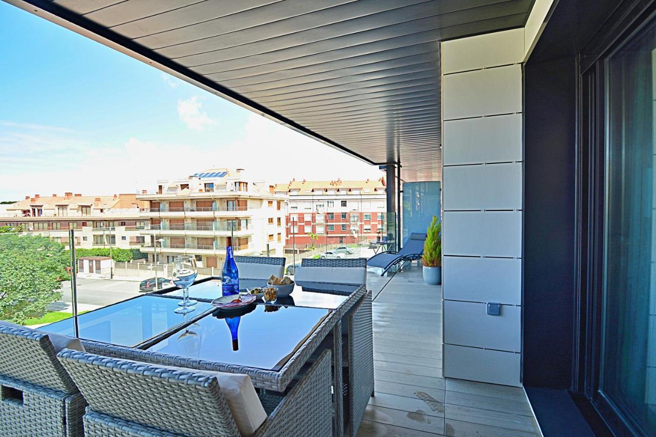 Impresionante apartamento con piscina en Sanxenxo Esterno foto