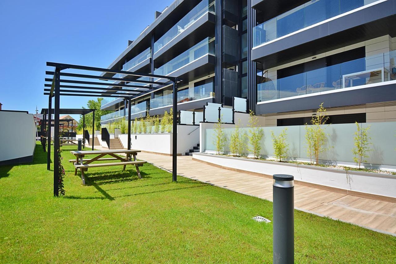 Impresionante apartamento con piscina en Sanxenxo Esterno foto